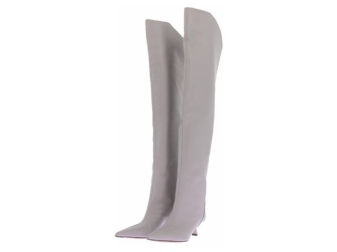 Jimmy Choo Botas de couro cinza