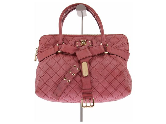 Sac à main en cuir rouge Marc Jacobs