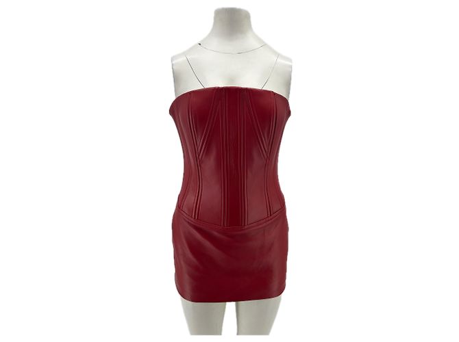 Autre Marque Vestido bustier burdeos