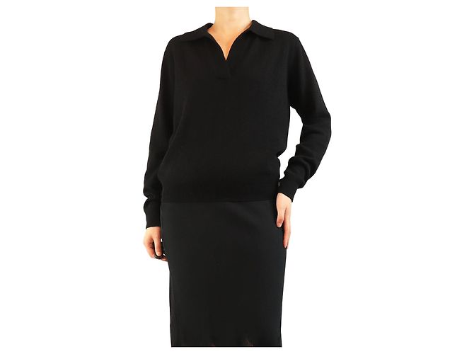 Reformation Polo en cachemire Westley noir - taille M