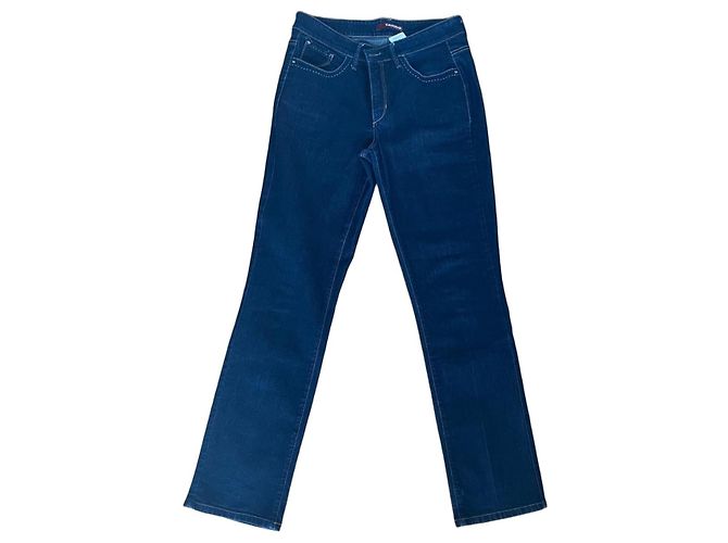Autre Marque Cambio Jeans Blu Scuro Gamba Dritta