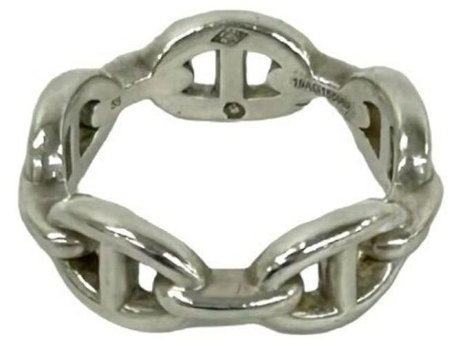 Ring Hermès Anello Chaine d'Ancre Enchainée Hermes Argento