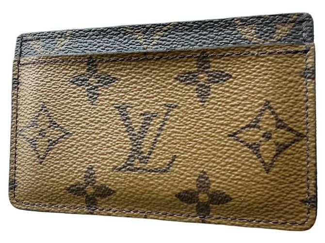 Louis Vuitton Monogram Canvas Card Holder Brown