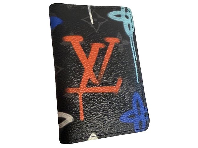 Louis Vuitton Monogram Graffiti Wallet Black Multiple colors