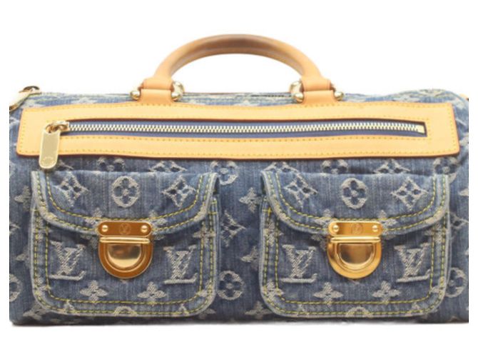 Borsa Louis Vuitton Monogram Denim Neo Speedy Blu