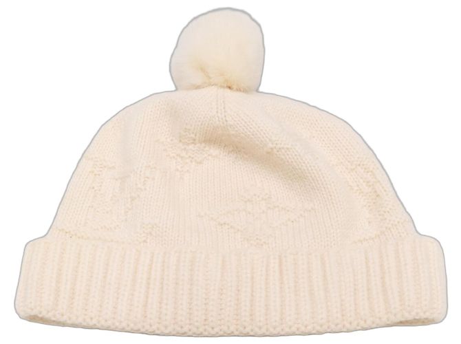 Louis Vuitton Cashmere-Strickmütze Roh
