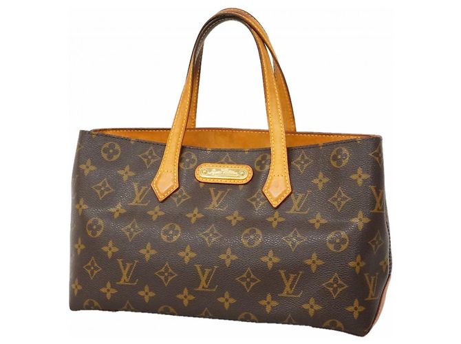 Sac à main Louis Vuitton Monogram Wilshire PM Marron