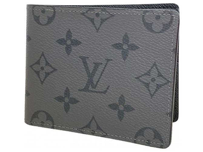 Portefeuille Slender Louis Vuitton Monogram Eclipse Reverse Marron
