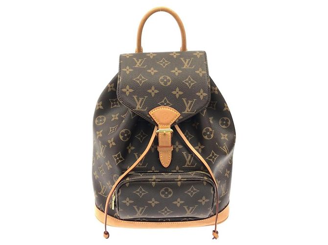 Mochila Louis Vuitton Monogram Montsouris PM Marrom