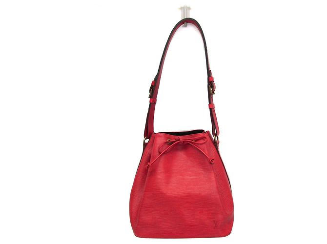 Borsa a Spalla Louis Vuitton Epi Petit Noe Rosso