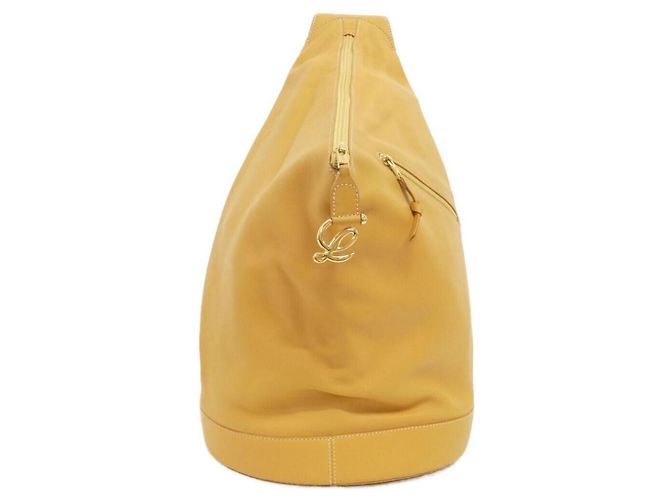 Loewe Yellow Leather Shoulder Bag