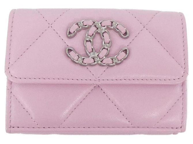 Chanel 19 Line AP1789 Wallet Pink