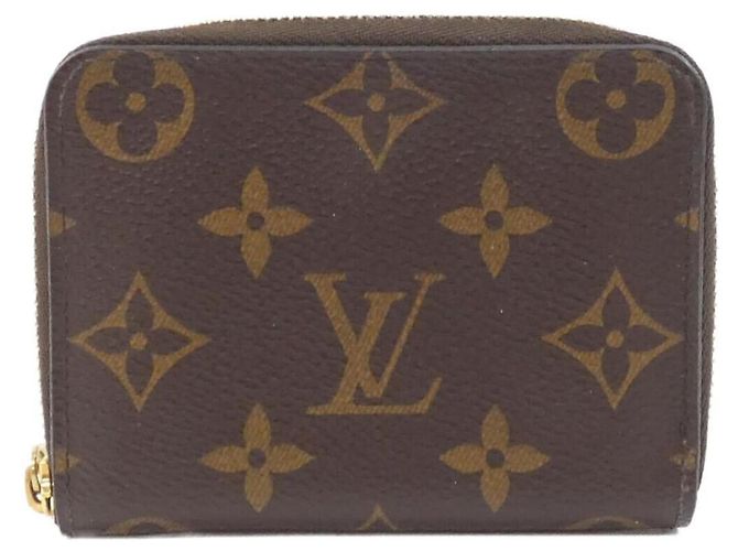 Monedero Monogram Zippy Louis Vuitton Castaño Monograma