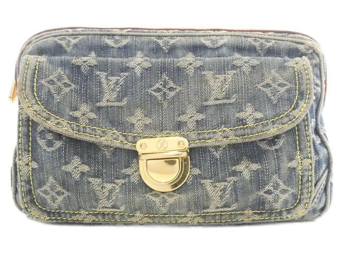Sac à bandoulière Louis Vuitton Monogram Denim Bleu