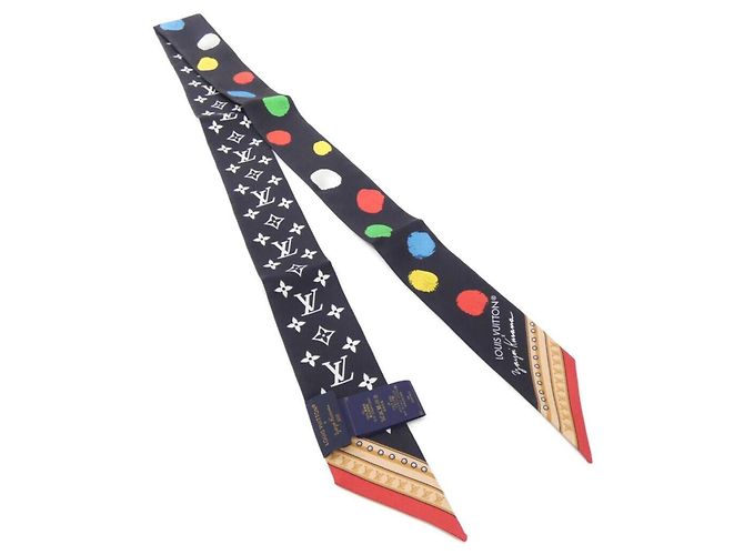 Sciarpa Louis Vuitton BB Painted Dot Nero 