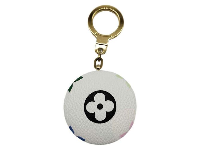 Louis Vuitton Monogram Multicolore Keyring White Multiple colors