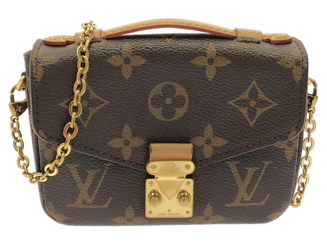Bolsa de Ombro Louis Vuitton Monogram Micro Metis Marrom
