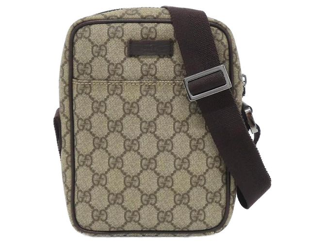 Borsa a Spalla Gucci GG Plus Marrone Beige