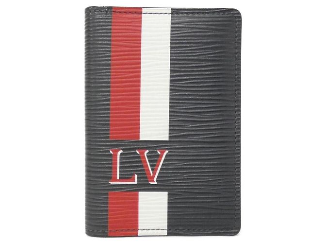 Organizer Louis Vuitton Epi Stripe Card Case Dark grey