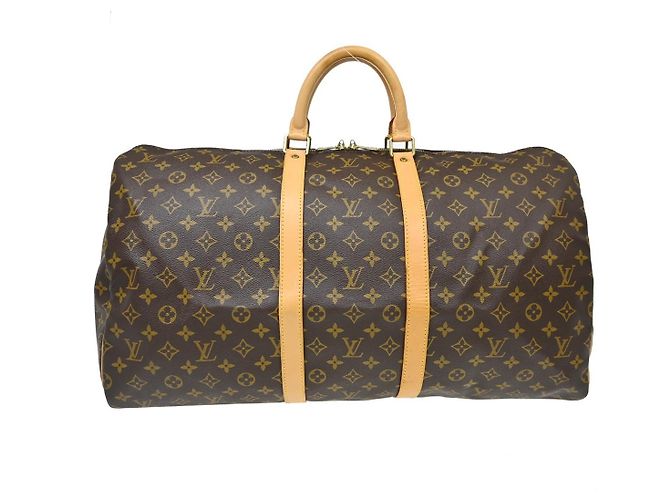 Louis Vuitton Keepall Monogram Canvas 55 Brown