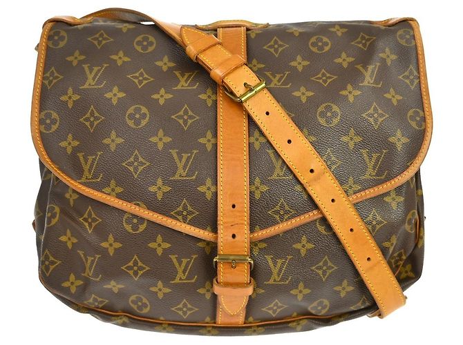 Louis Vuitton Saumur Handtasche Monogram Canvas 35 Braun