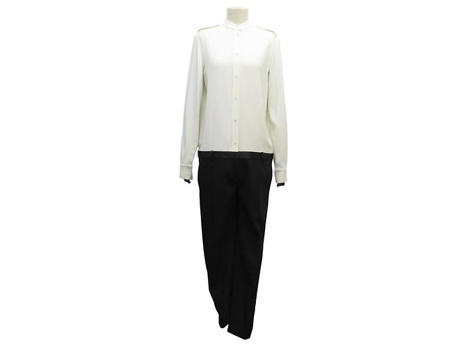 Céline NOVA MACACÃO CELINE CAMISA 40 M PRETO BRANCO LÃ