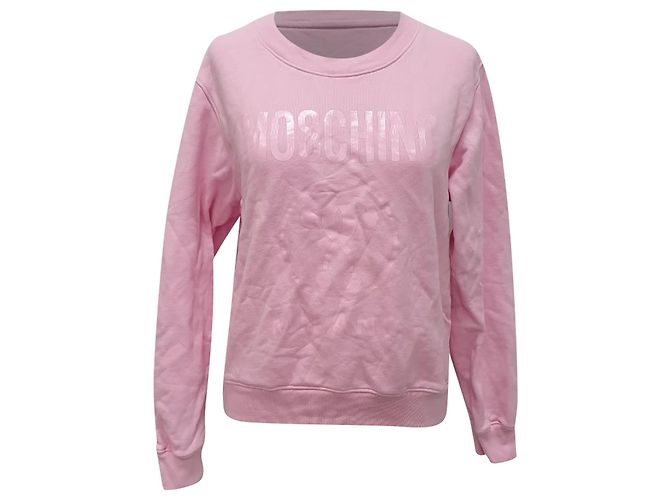 Sudadera Moschino Couture en algodón rosa Castaño