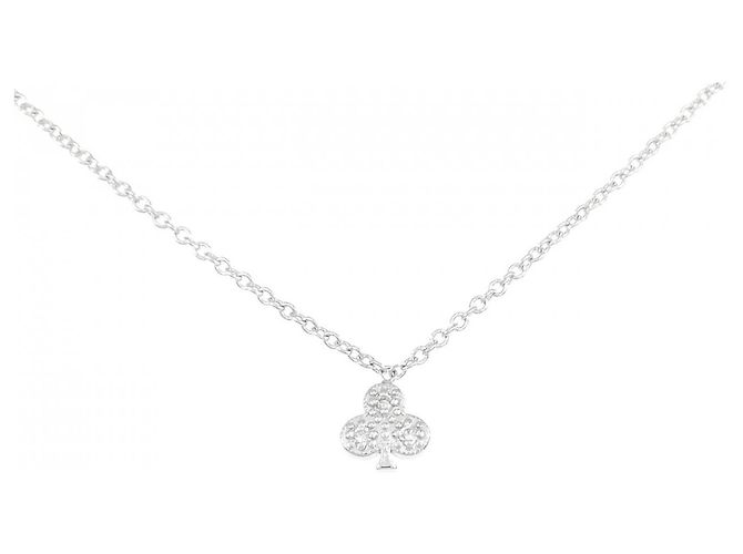 Autre Marque Collana in oro bianco 585 e diamanti Argento