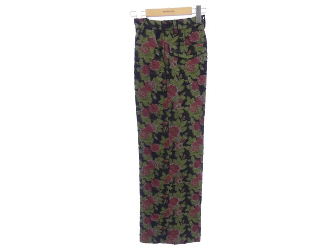 Autre Marque BELPER Hose Schwarz Grün