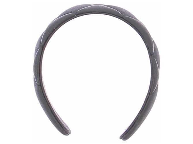 Arco de cabelo de couro preto Jennifer Behr