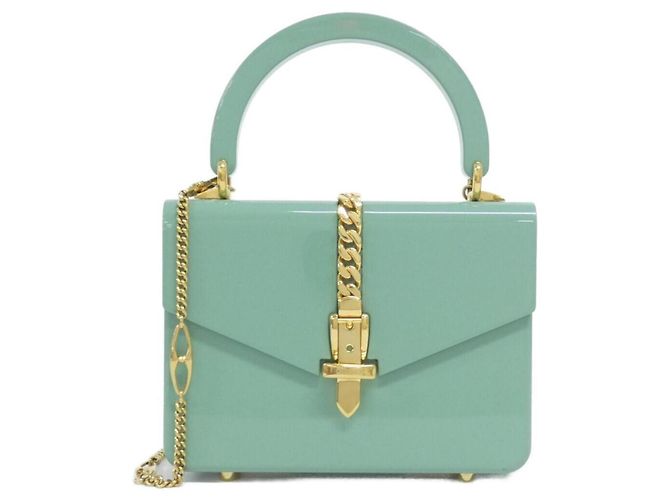 Gucci Sylvie Handtasche grün Acryl