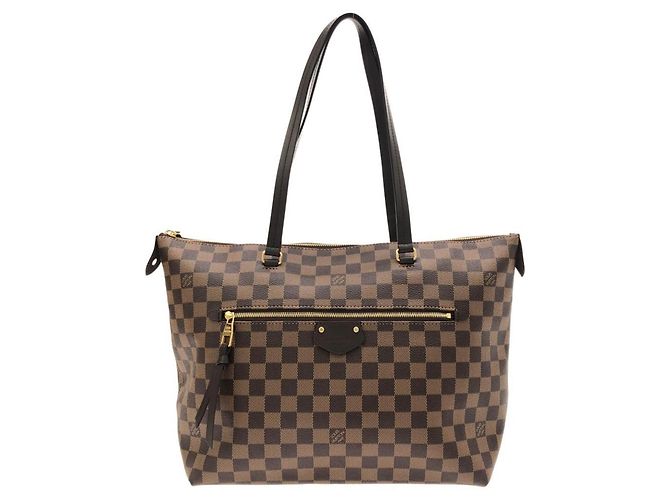 Sac à main Louis Vuitton Damier Iena MM Damier ebène