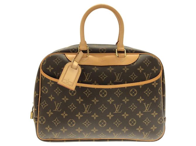 Sac à main Louis Vuitton Monogram Bowling Vanity Marron