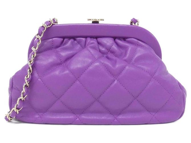 Bolsa de Ombro Chanel AS4717 Roxa Roxo