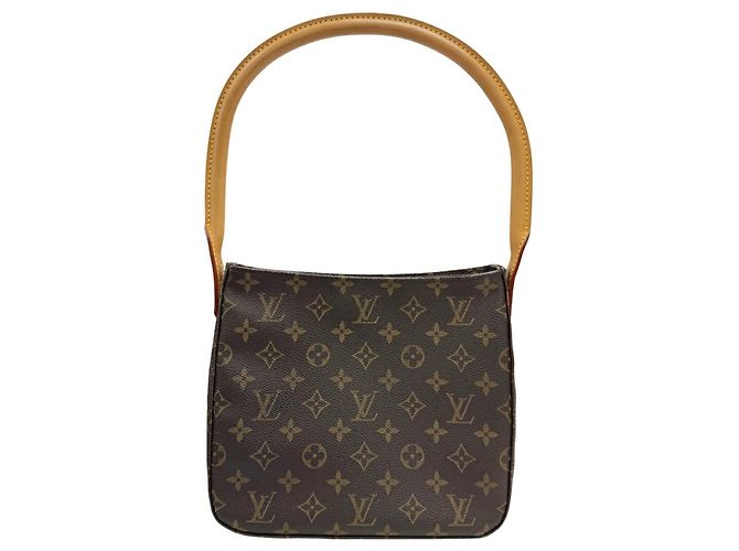 Louis Vuitton Monogram Looping MM Shoulder Bag Brown