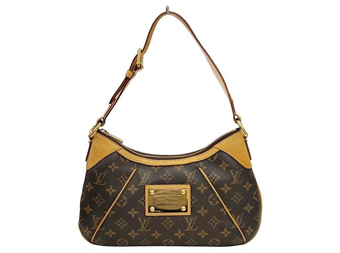 Bolso de Hombro Louis Vuitton Thames PM Monogram Castaño