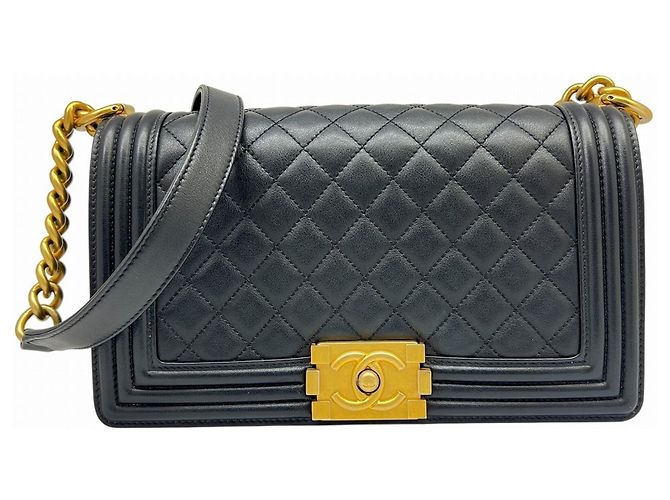 Borsa a Spalla Boy Matelassé Chanel Nero