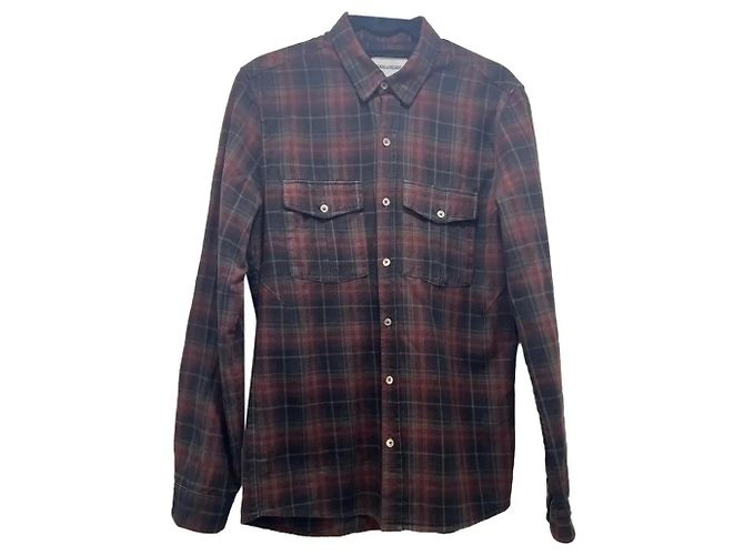 Zadig & Voltaire Camicia a quadri uomo Multicolore Bordò