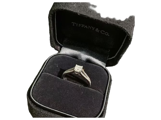 Anello di diamanti Tiffany & Co. Lucida Argento