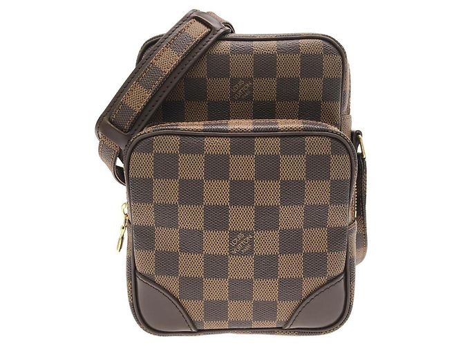 Bolsa de Ombro Louis Vuitton Damier Amazon Marrom