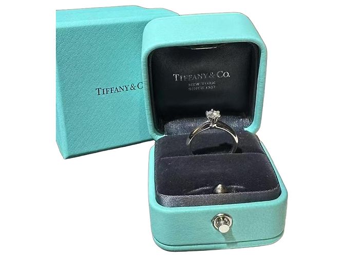 Anillo de compromiso Tiffany & Co. Diamante 0,3 quilates Plata