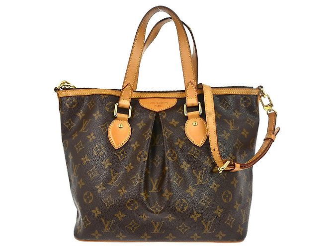 Bolsa Louis Vuitton Palermo Monogram Canvas PM Marrom