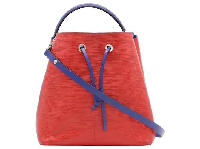Louis Vuitton Neo Neo em couro Epi vermelho e azul MM Multicor