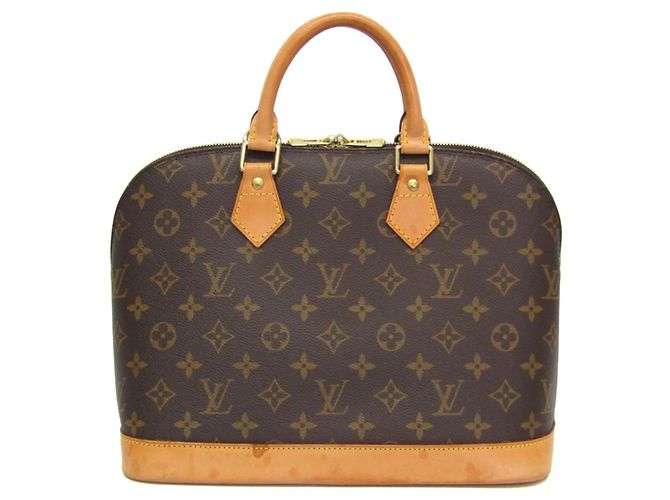 Borsa Louis Vuitton Alma Monogram Canvas PM Marrone