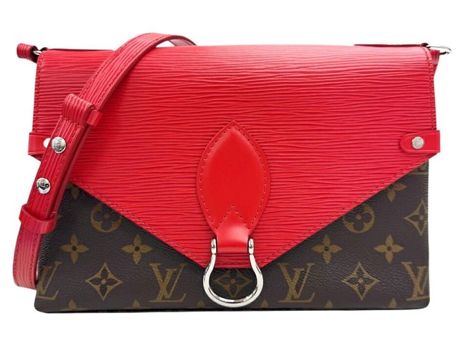 Bolsa de Ombro Louis Vuitton Monogram Saint Michel Epi Marrom