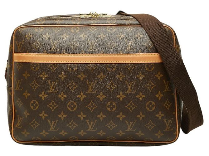 Bolsa Transversal Louis Vuitton Monogram Reporter GM Marrom