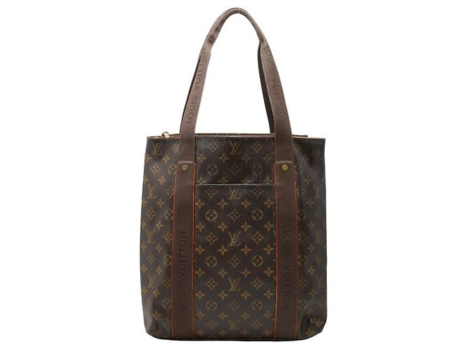 Borsa Tote Louis Vuitton Monogram Cabas Bobour Marrone
