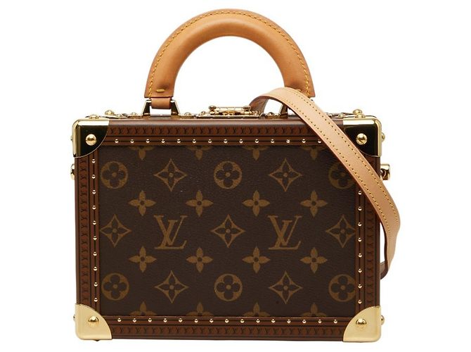 Bolsa Louis Vuitton Monogram Petite Valise Mini Trunk Marrom