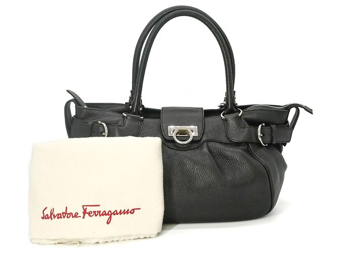 Borsa Salvatore Ferragamo Gancini Nero