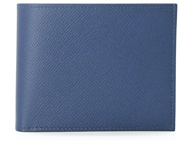 Hermès Hermes Citizen Twill Compact Silk In Bi-fold Wallet Navy blue